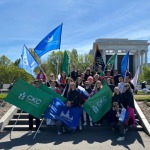 Активисты Профкома МГУ приняли участие в первомайской демонстрации на ВДНХ 150ч150